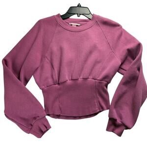 Victoria's Secret Pink Fleece Corset Crewneck Sweatshirt - Size M